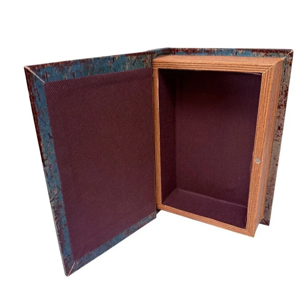 National Geographic Storage Book Boxes Set of Two Bookshelf Coffee Table Decor